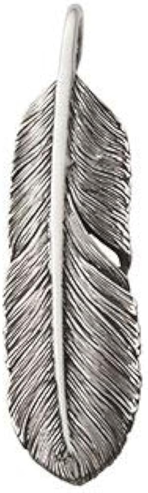 Amazon | [SAAD] サード フェザー(左向き) シルバー925ペンダント