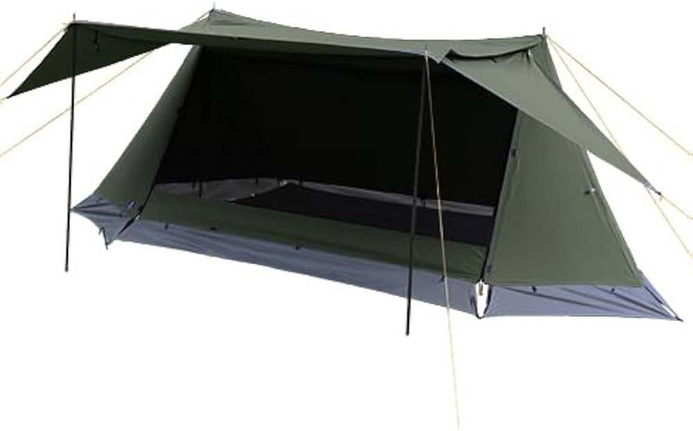 Amazon | [クイックキャンプ] ソロテント 1人用 ポリコットン ツイン