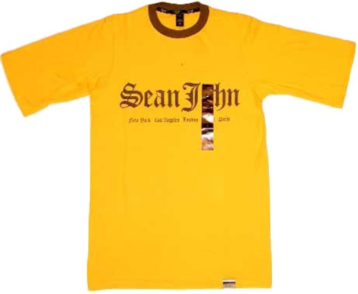 Amazon | サイズ：S SEAN JOHN ショーン ジョン S/S Tシャツ イエロー