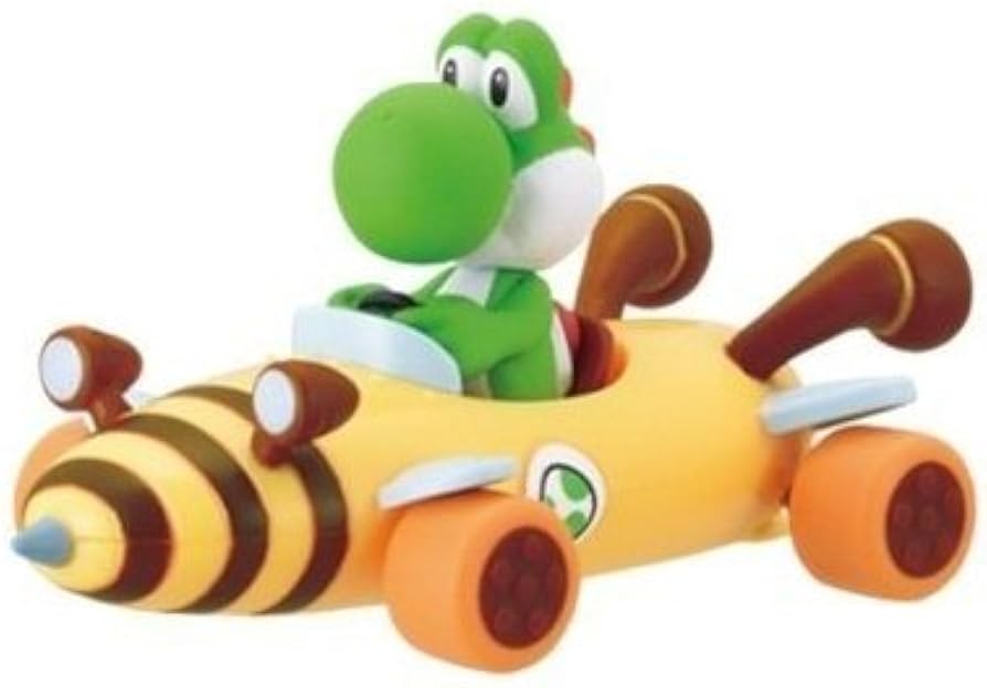 Amazon | マリオカート7 プルバッグカー ヨッシー 単品 ミニカー 食玩