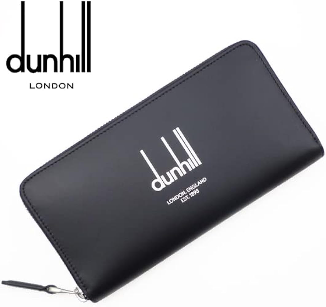 Amazon | [Dunhill] [ダンヒル] 長財布 ラウンドファスナー（ブラック