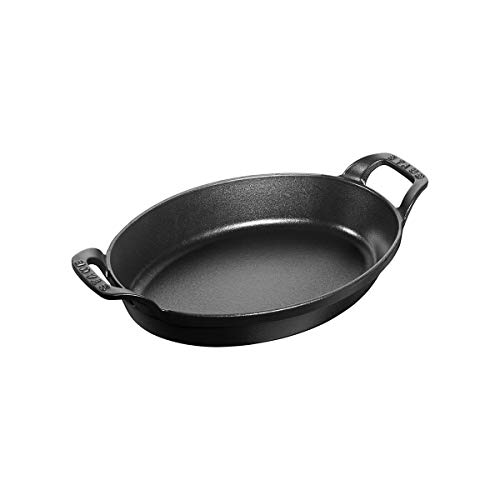 ストウブ オーバル スタッカブルディッシュ IH対応 21cm [ブラック
