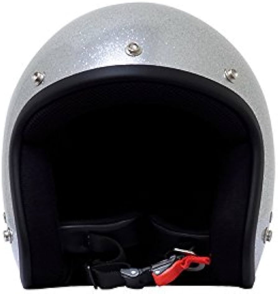 Amazon | バイクパーツセンター バイクヘルメット ジェット シルバー
