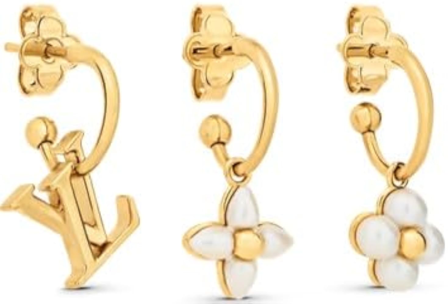 Amazon.co.jp: LOUIS VUITTON ルイ・ヴィトン ピアス・LV フローラ