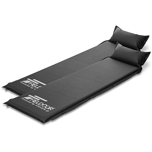 FIELDOOR FIELDOOR 車中泊マット 10cm厚 【Lサイズ/ブラッ 車中泊