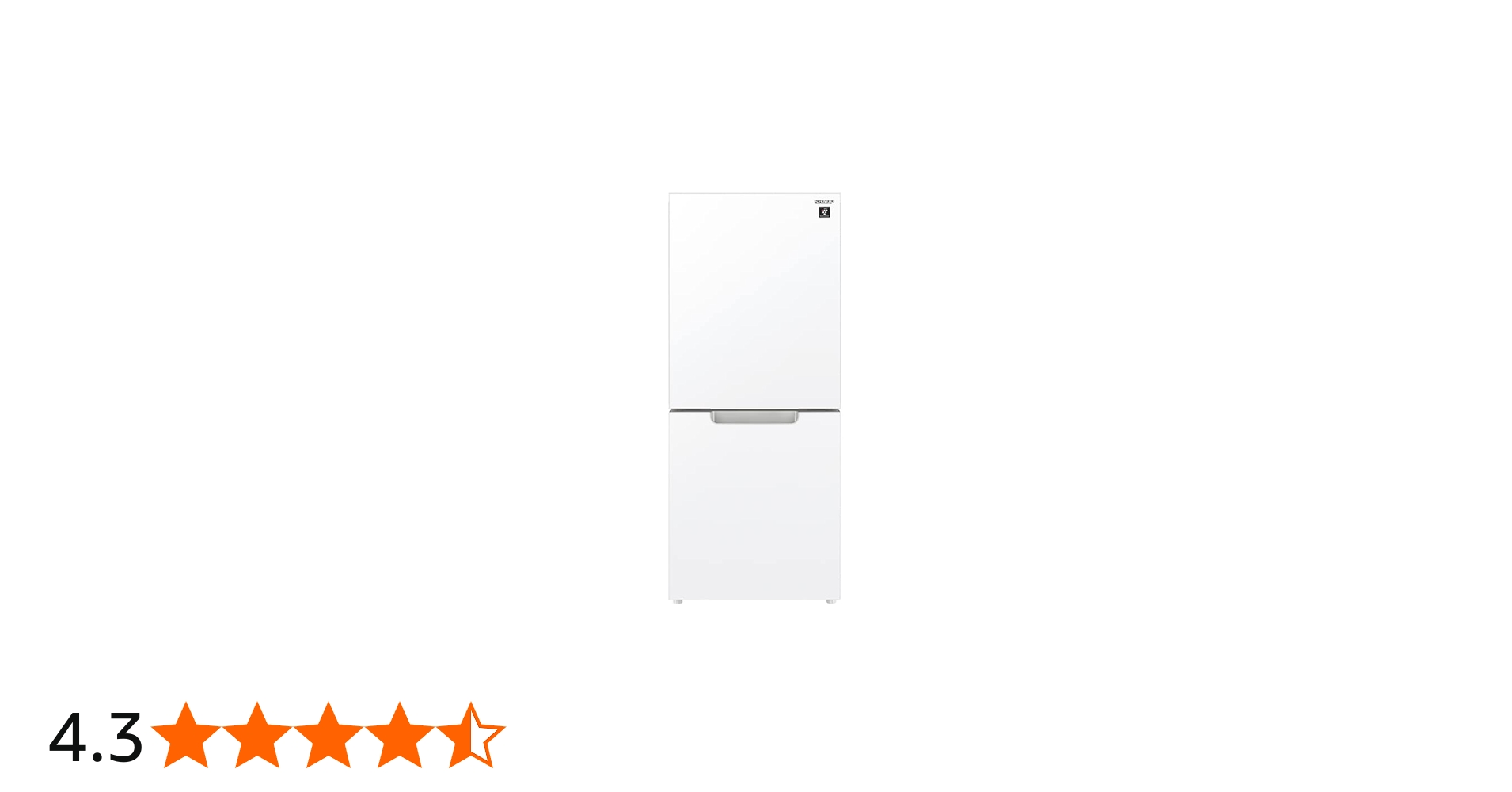 Amazon | シャープ SHARP ガラスドア 冷蔵庫 (幅49.5cm) 152L SJ-GD15J