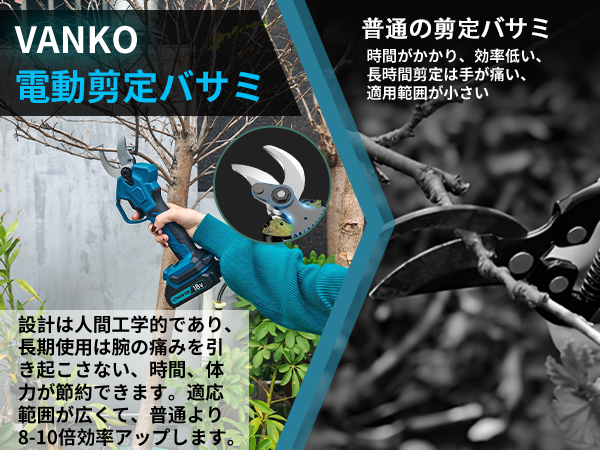 Amazon | 【Amazon限定ブランド】電動剪定バサミ 2026年人気モデル