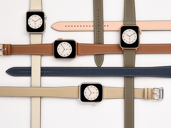 Amazon.co.jp: コンパチブル apple watch バンド レザー 2重巻き