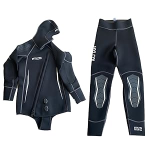 Amazon | MORGEN SKY ウェットスーツ メンズ 5mm 裏起毛 スピア
