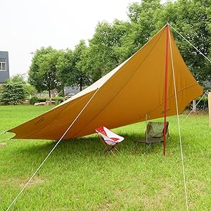 Amazon.co.jp: SoomloomタープAdranus 5.1mX5.1m 焚き火可 ポリ
