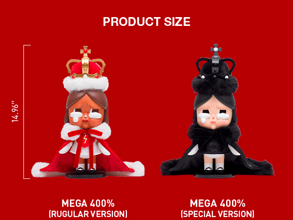 Amazon.com: POP MART MEGA Crybaby 400% The Queen of Broken Heart