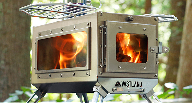 Amazon.co.jp: VASTLAND 薪ストーブ キャンプ ストーブ 小型