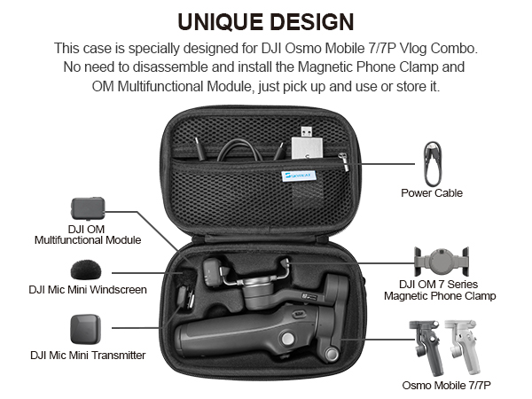 Amazon.com : Skyreat Osmo Mobile 7P Case,PU Leather Portable