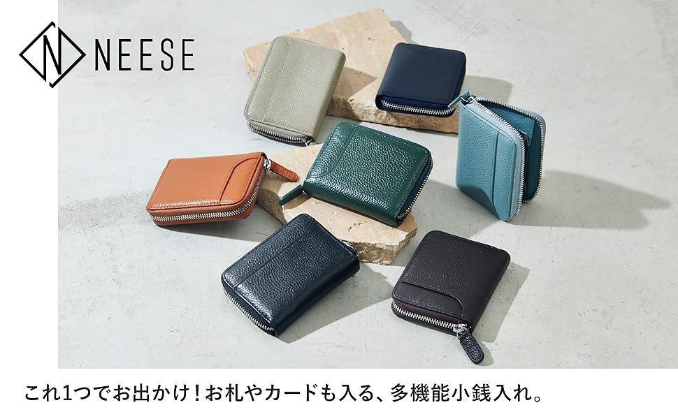 Amazon.co.jp: NEESE Men's Coin Purse, Genuine Leather, Women's
