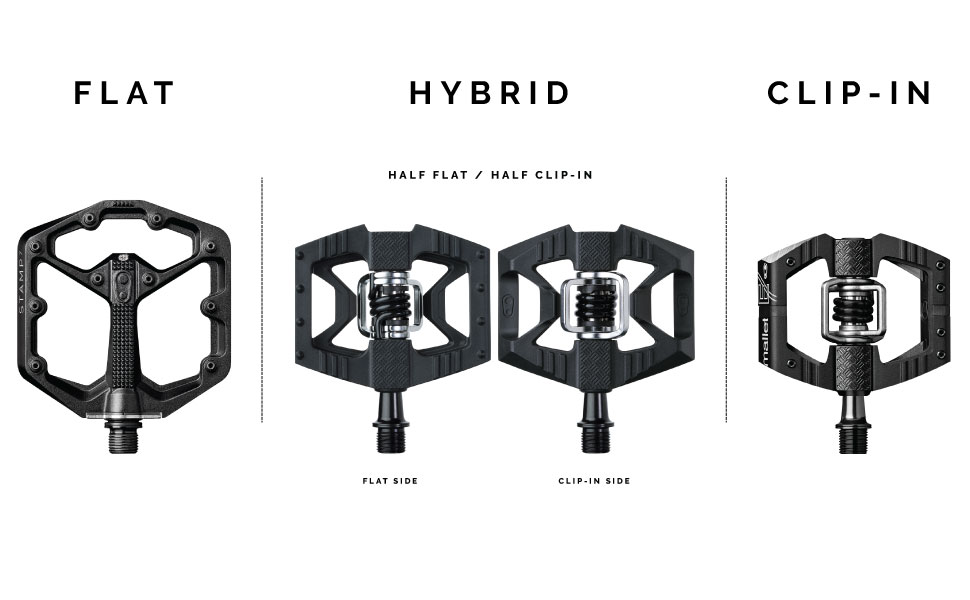 Amazon.com : Crankbrothers MTB Pedals Double Shot 1 Black : Sports