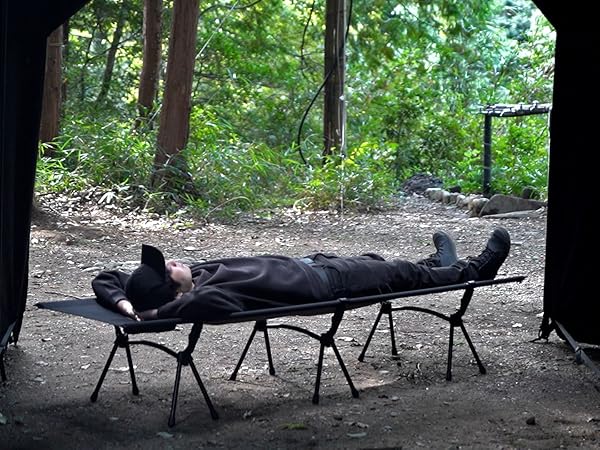 Amazon.co.jp: BlackishGear アウトドア ベッド キャンプ コット 2WAY