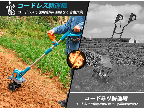 Amazon | 耕運機 充電式 | 耕うん機