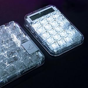Amazon.co.jp: Coolkiller 電卓 計算機 おしゃれ 機械 デザイン透明