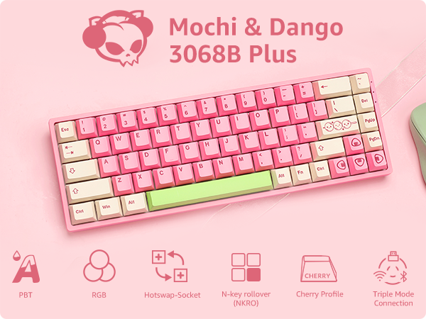 Amazon.com: Akko 3068B Plus Mochi & Dango Hot-swappable Mechanical