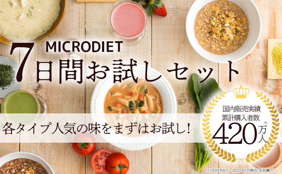 Amazon.co.jp: マイクロダイエット 7日間お試しセット（7食）（AXFEA1