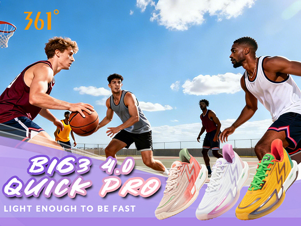 Amazon.com | 361° BIG3 4.0 Quick PRO Basketball Shoes for Men