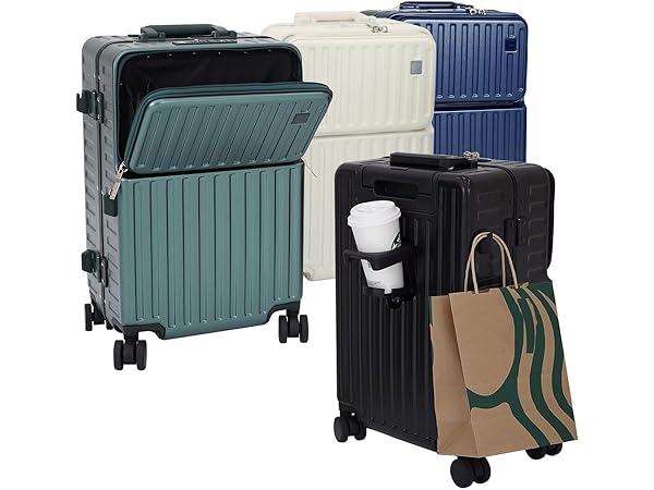 Amazon | STYLISH JAPAN 公式 .OUNCE 多機能 スーツケース アルミ