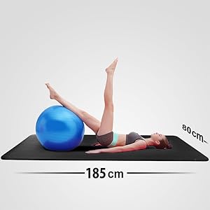 Amazon | 特大トレーニング用マット 80cm×185cm 極厚 15mm 幅広 ヨガ