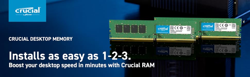 Crucial 16GB Kit (8GB x 2) DDR4 2666 MT/s (PC4-21300) UDIMM 288