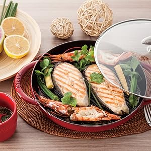 Amazon｜staub ストウブ 「 ピュアグリル ラウンド ブラック 30cm