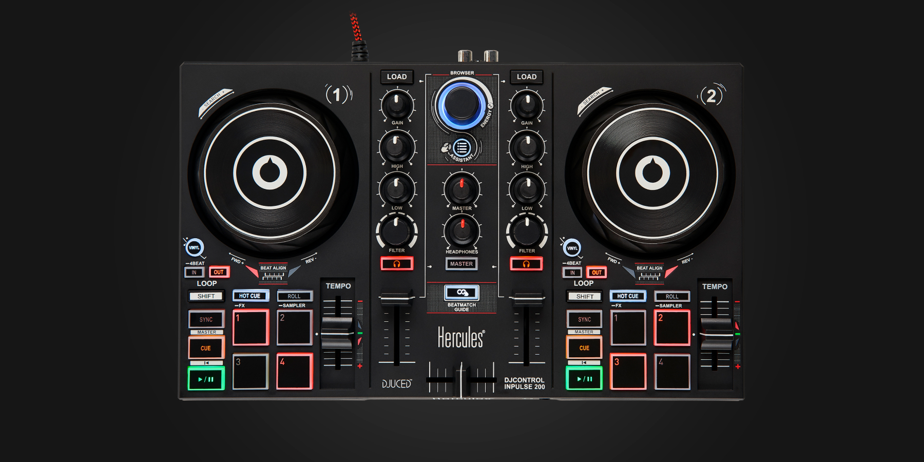 Hercules DJControl Inpulse 200 - Serato DJ Hardware