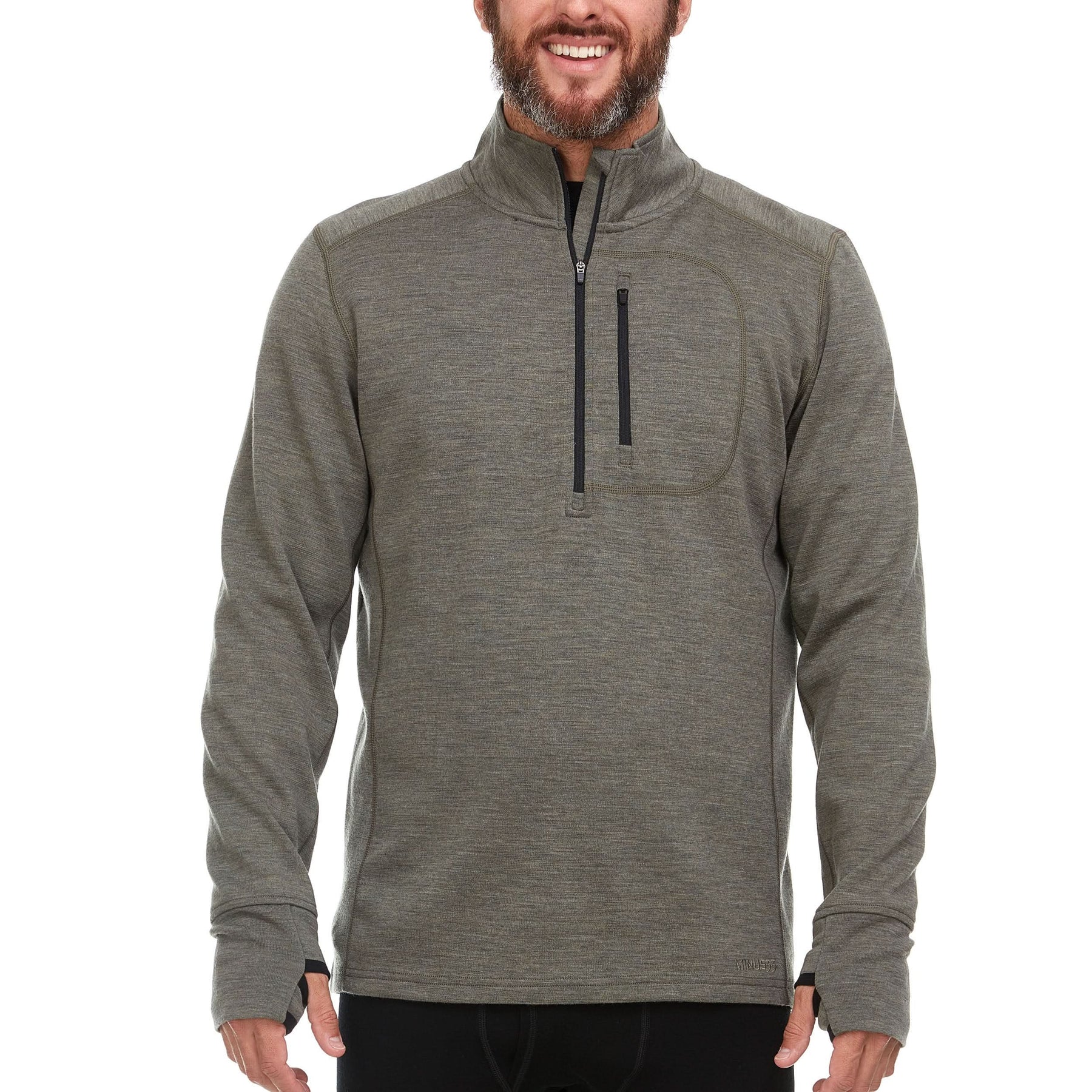 Men's Heavyweight Merino Wool 1/4 Zip Sweater | 100% Merino Wool