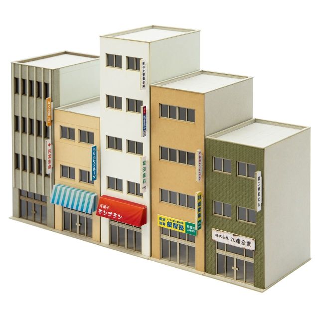 3階建て駅前ビルA | ミニチュア工房