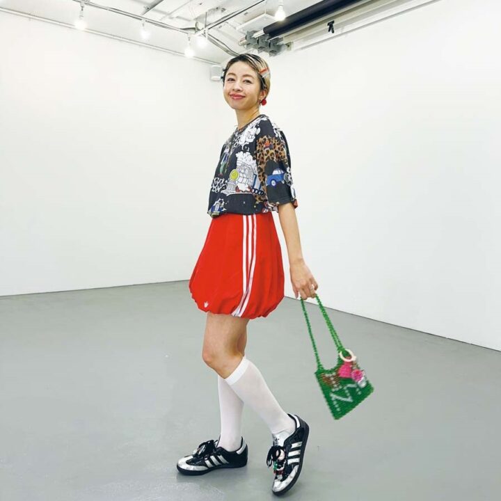 SNAP】プリントTにバルーンスカートでトレンド感をプラス♡笹岡莉紗