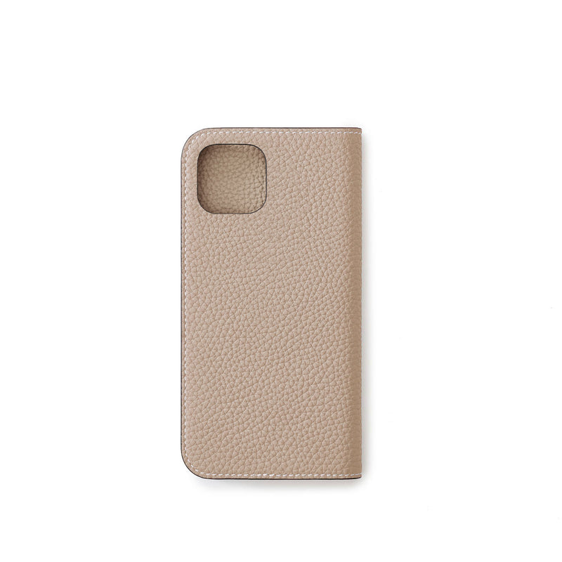 ダイアリーケース(iPhone 14) シュリンクレザー グレージュ – MINIMAL