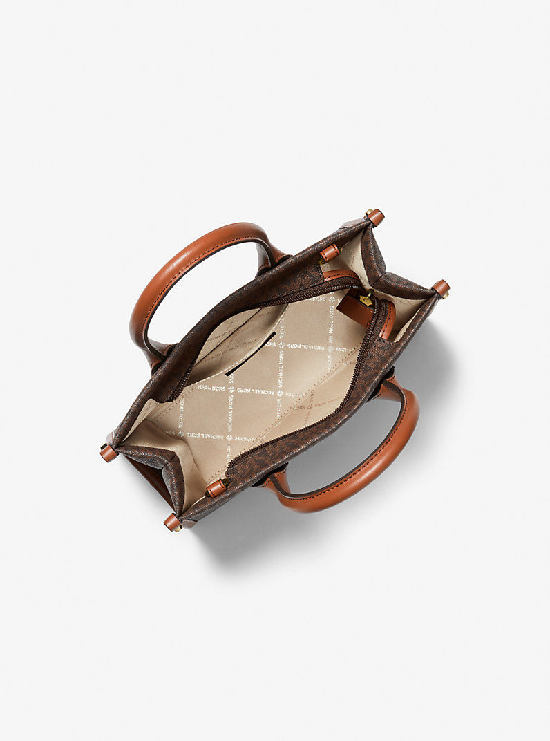 Mirella Small Signature Logo Crossbody Bag in BROWN - Sale