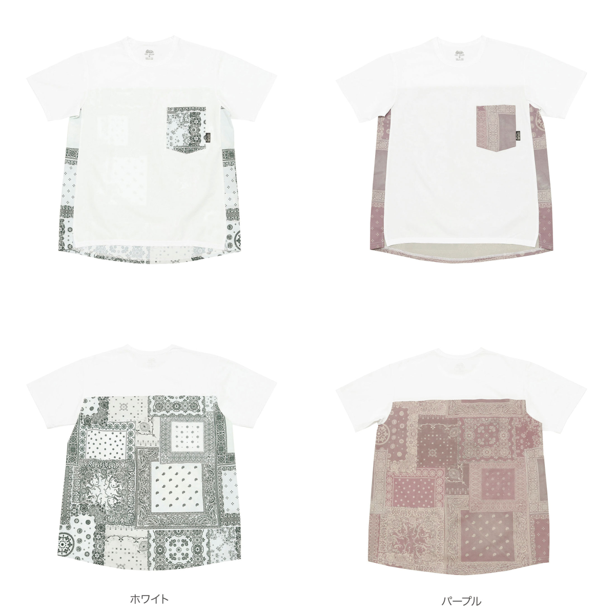 ranor バンダナ T シャツ ラナー L ranor(ラナー) BANDANA T-SHIRT