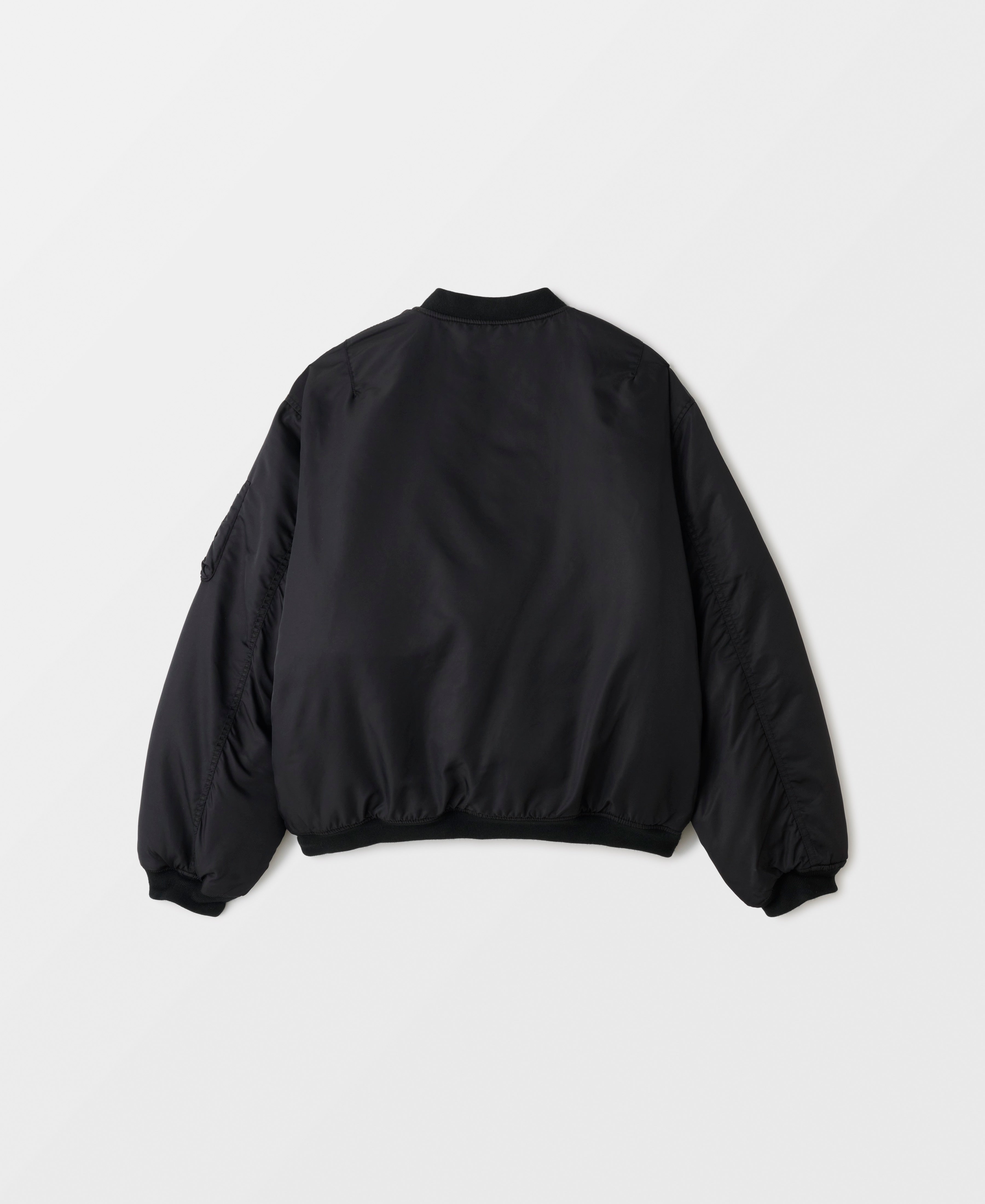 24AW | アンティークウォッシュナイロンボンバージャケット | ブラック