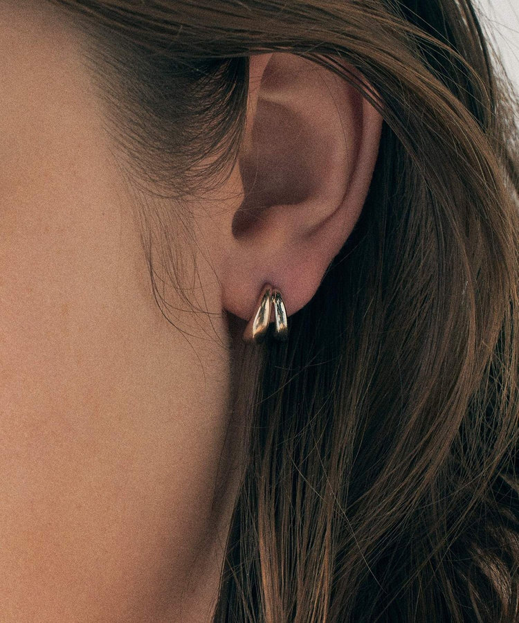 バイカラー ダブルライン ピアス（872216-872217） ｜ women
