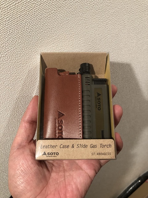 限定】SOTOスライドガストーチのレザーケースセット【釣られる