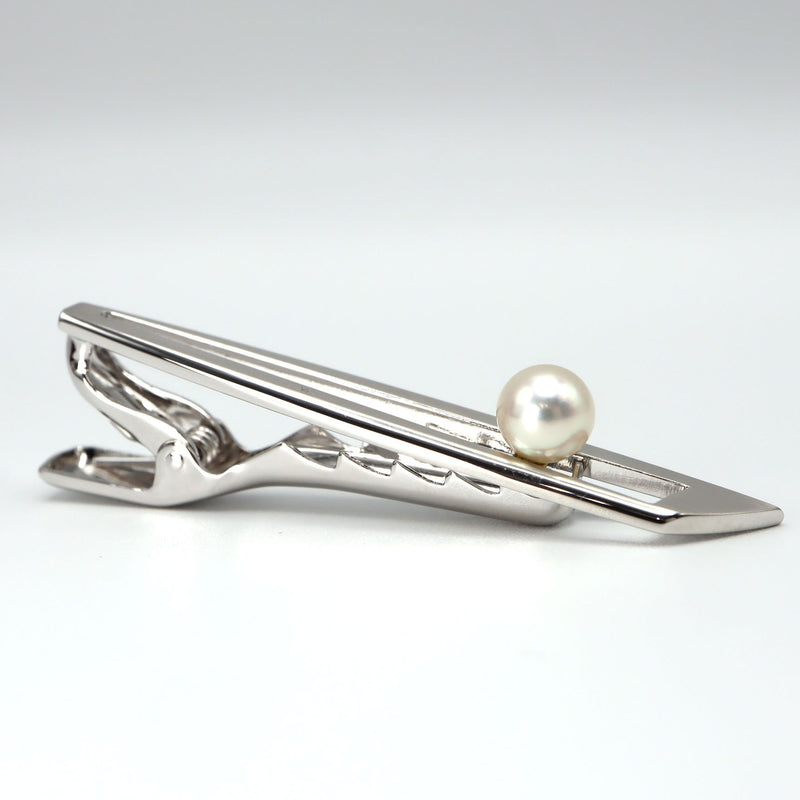 27k636-2 ミキモト MIKIMOTO ネクタイピン パール：6.3mm silver