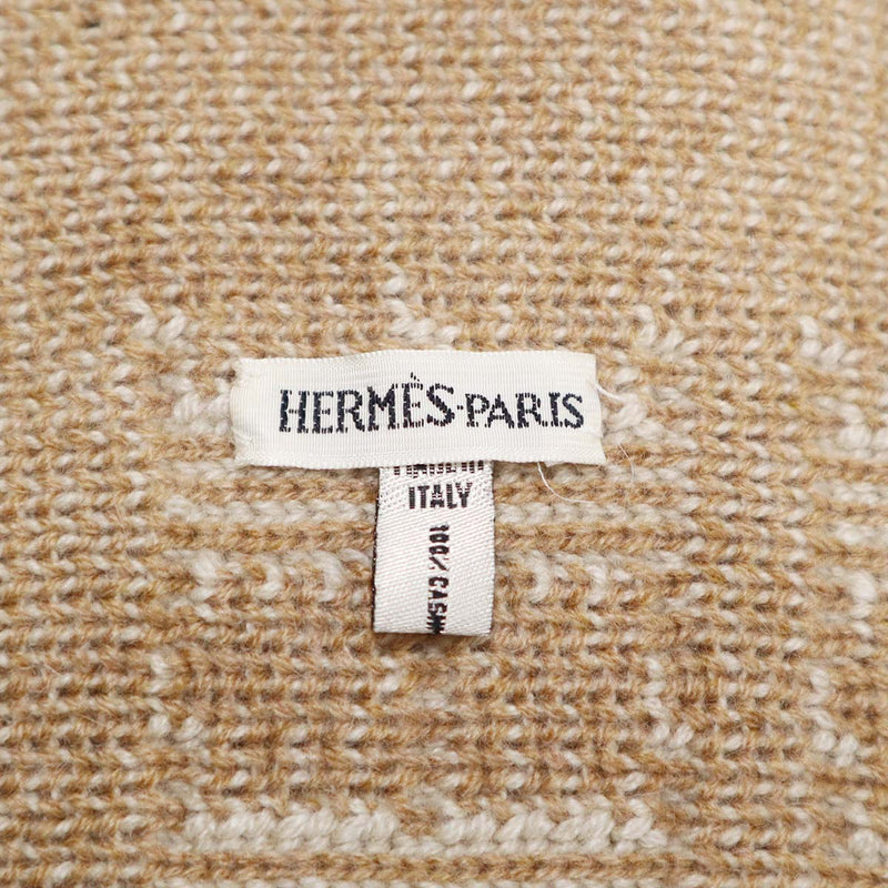 エルメス HERMES H柄 キャメル マフラー カシミヤ M1147 – みいち質店