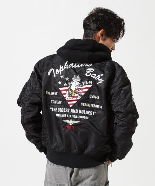 WEB&DEPOT限定》LIGHT MA-1 TOPHATTERS／AVIREX／アビレックス