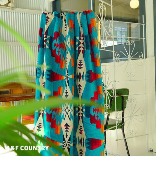 PENDLETON (ﾍﾟﾝﾄﾞﾙﾄﾝ) ｼﾞｬｶﾞｰﾄﾞﾊﾞｽﾀｵﾙｵｰﾊﾞｰｻｲｽﾞ Tucson Turquoise