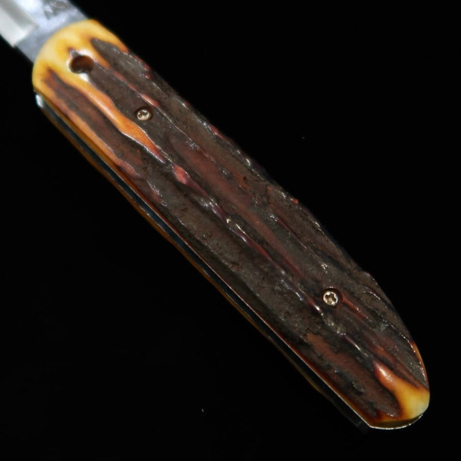 武田刃物TAKEDA 備中手打ち鍛冶 守屋作 備中の守 インド産スタッグ染