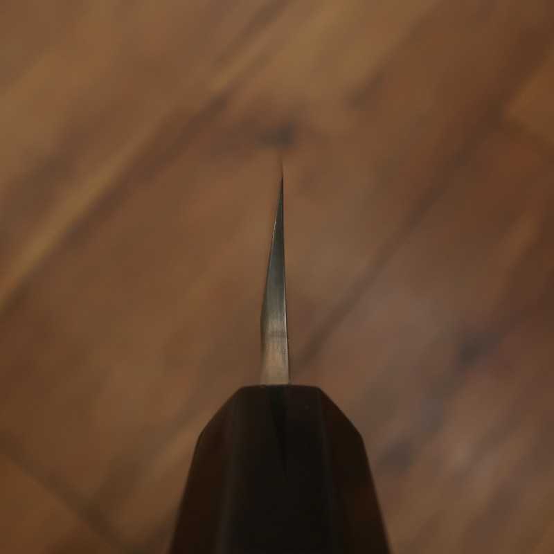 二唐刃物鍛造所 NIGARA 白鋼一号本焼 柳刃 銀巻黒檀柄 (300mm) – 三浦