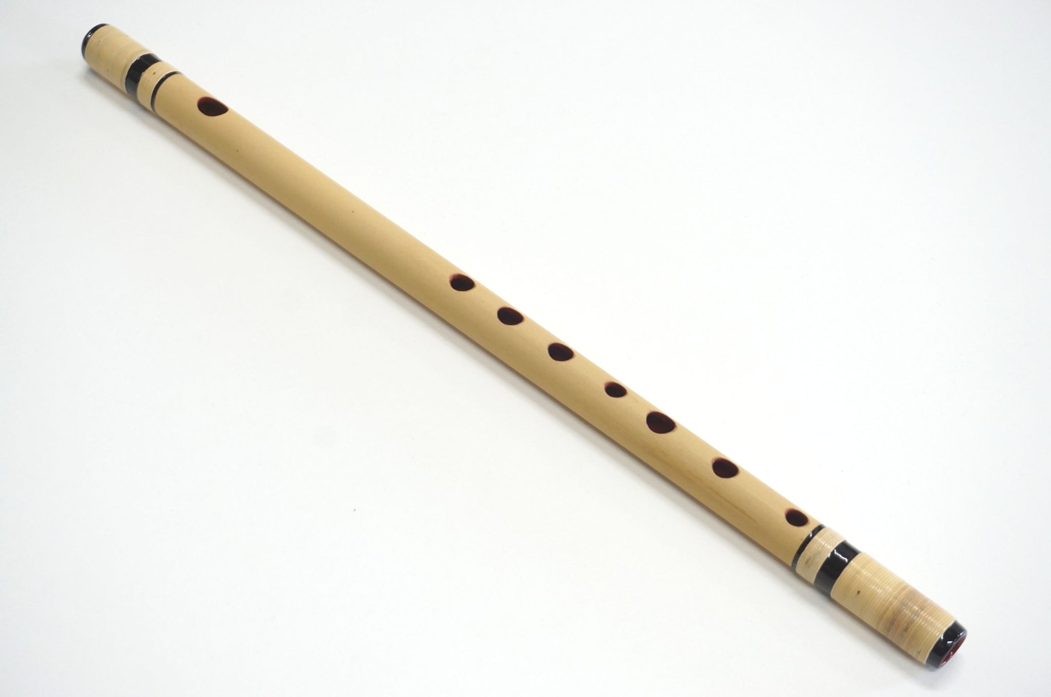 蘭照 六本調子 唄もの 天地巻き 七孔(b♭管)【皮革製