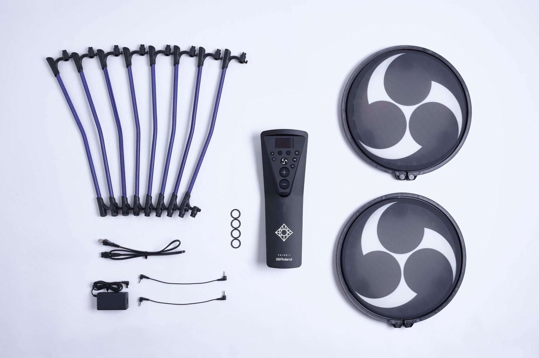 o*0様 TAIKO-1 電子和太鼓 Roland／充電池(EBL)8本・充電器 電子和太鼓