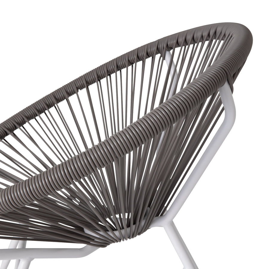 Francfranc(フランフラン) ロータス パーソナルチェア グレー×ホワイト