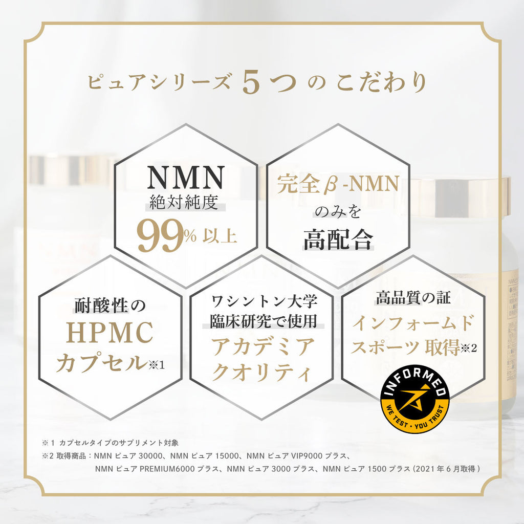 定期購入】NMN ピュア PREMIUM 6000 プラス NMN Pure（サプリ