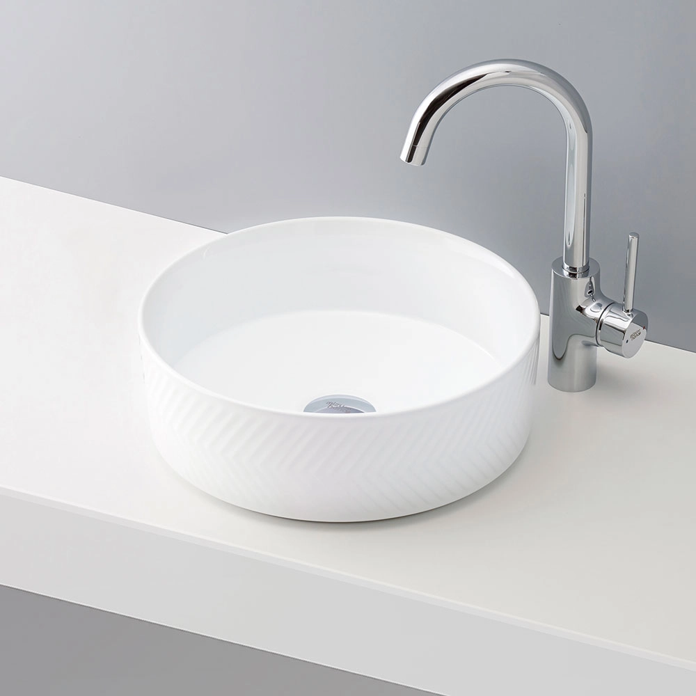 洗面ボウル ホワイト-19 B222排水トラップ・排水金具セット